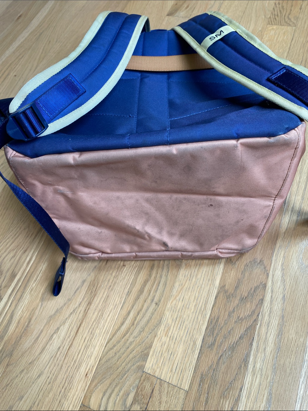 Simple Modern Navy And Blush Two-Tone Kids Backpack — image 5 of 8